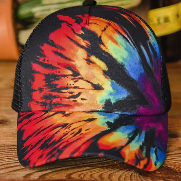 Reverse tie-dye baseball cap - Picture 3 of 9